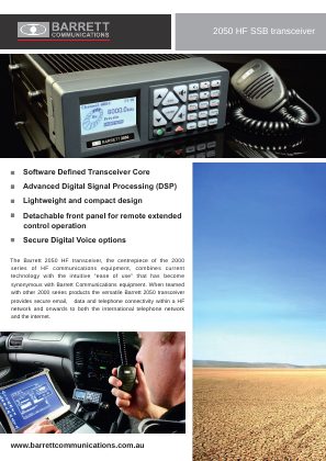 First page of Barrett 2050 — Brochure