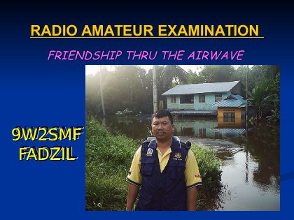 First page of Amateur Radio Technical Presentation