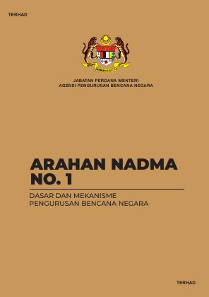 First page of Arahan NADMA No. 1 — Pengurusan Bencana Negara (2024)